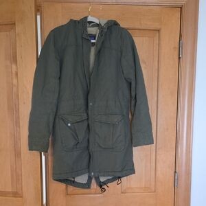 Olive Green Hooded Patagonia Coat